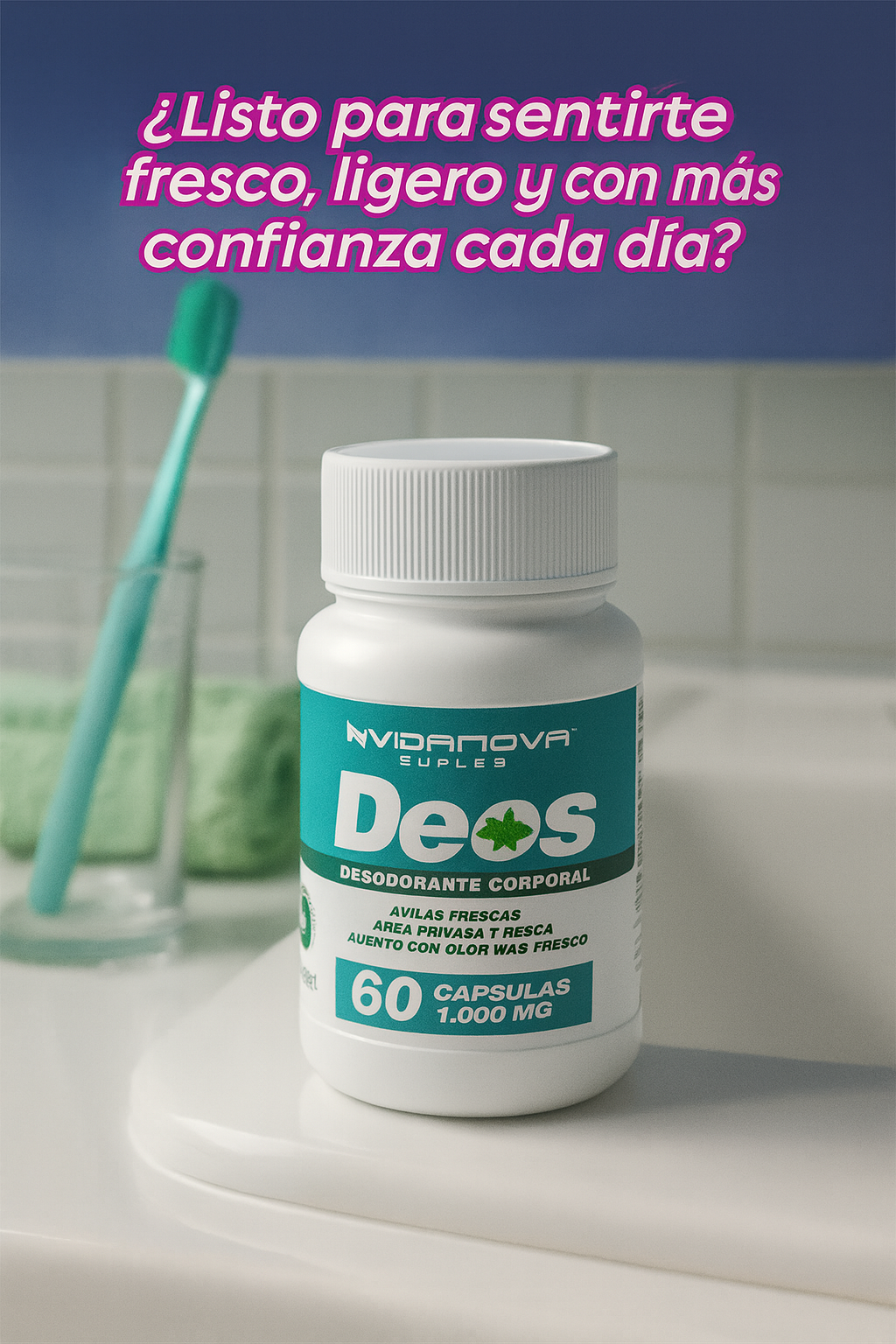DEOS ANTI OLOR 1000MG 60CAPS