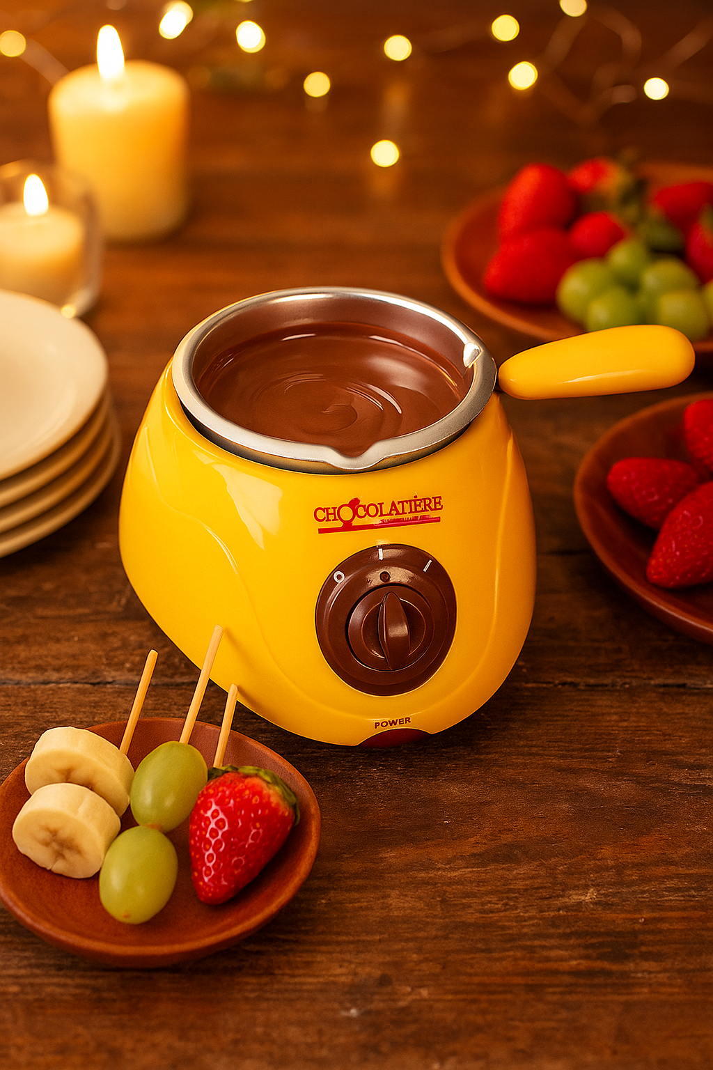 Fondue Eléctrica Para Derretir Chocolate