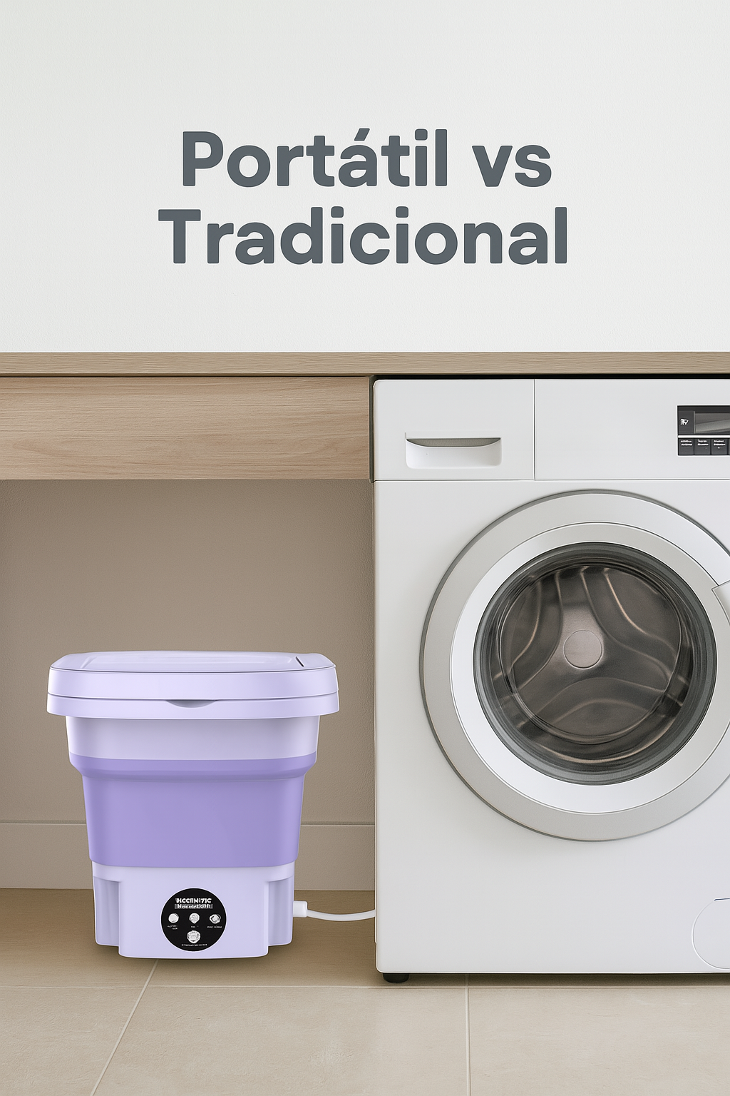 Mini Lavadora con Centrifugado